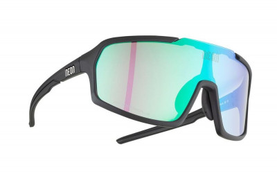 Cyklistické okuliare Neon Optic Arizona 2.0 Black Matt Phototronic Plus Green Cat. 1-3 čierne/zelené