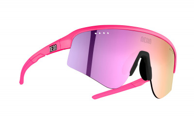 Brýle ARROW 2.0 AIR , rámeček PINK FLUO, skla MIRROR VIOLET CAT 3, velikost M/L