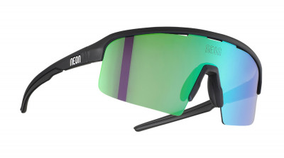 Brýle ARROW 2.0 SMALL, rámeček BLACK MATT, skla MIRROR GREEN CAT 3