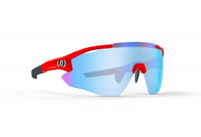 Brýle NOVA, rámeček RED FLUO, skla MIRROR STEEL CAT 3