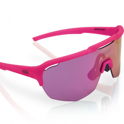 Cyklistické okuliare Neon ROAD Pink Mirrortronic fialové
