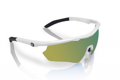 Cyklistické okuliare Neon STORM White Mirrortronic zlaté