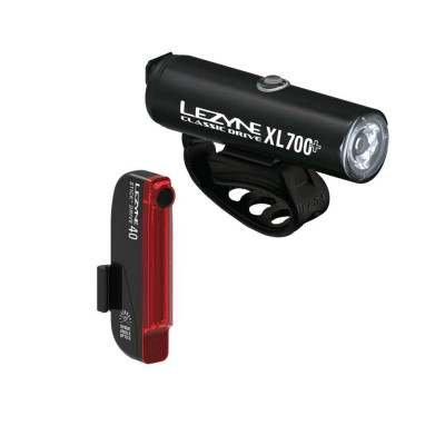 Svetlo na bicykel Lezyne Classic Drive XL 700+ / Stick+ Drive Pair čierne