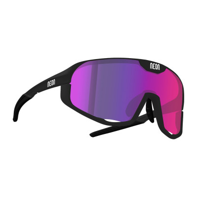Cyklistické okuliare Neon Volcano čierne/fialové + Pevné púzdro, Mirror HD fastred cat. 3