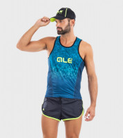 Letný bežecký dres Alé Running Triangle modrý