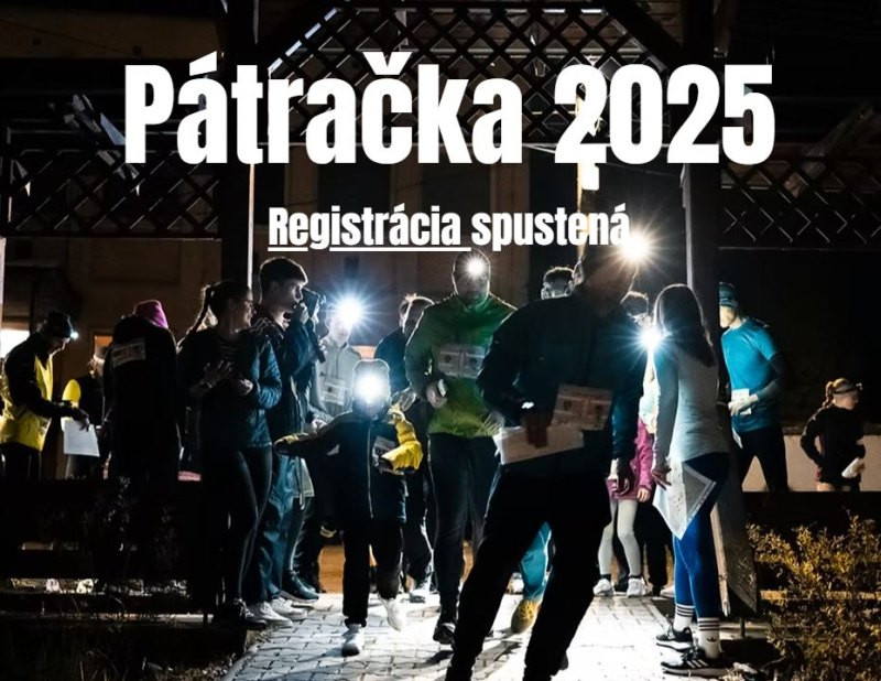 Pátračka - Nočný orientačný beh dvojíc 2025