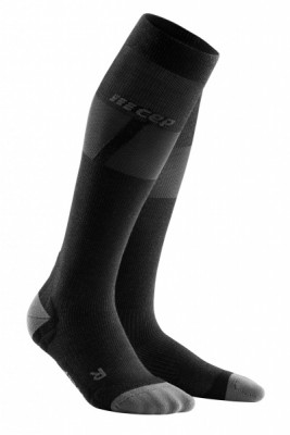 Bežecké kompresné ponožky pánske CEP Ultralight čierne/sivé