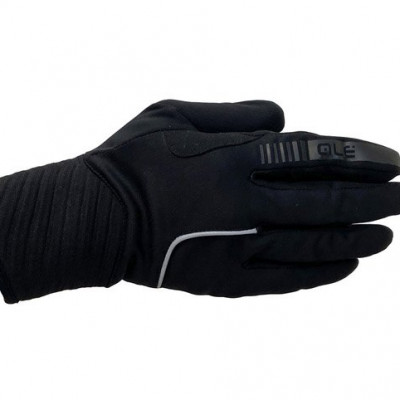 Zimné cyklistické rukavice Alé Windprotection čierne