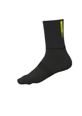 Zimné cyklistické ponožky ALÉ AERO WOOL SOCKS H18 čierne/žlté