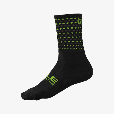 Cyklistické ponožky Alé Cycling Bullet Socks čierne/zelené