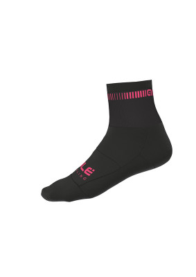 Letné cyklistické ponožky Alé Logo Q-Skin Socks čierne
