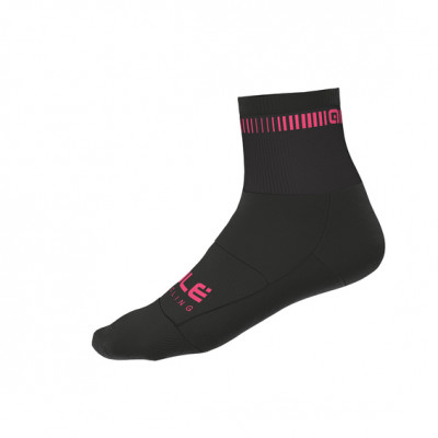 Letné cyklistické ponožky Alé Cycling Logo Q-Skin Socks čierne