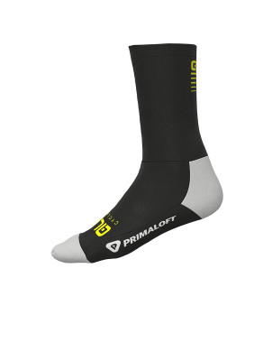 Zimné cyklistické ponožky ALÉ THERMO PRIMALOFT SOCKS čierne/sivé