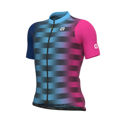 Letný cyklistický pánsky dres Alé Cycling Dinamica Pragma modrý/fialový