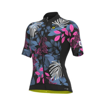 Letný cyklistický dámsky dres Alé Cycling PR-S Garden Lady čierny