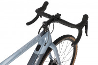 Hybridný elektrický gravel bicykel Isaac Saros X-plore Frozen Blue