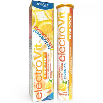 Výživový doplnok ActivLab Electrovit Probiotics citrón 20 tabliet