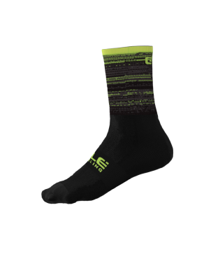 Cyklistické ponožky Alé Cycling Scanner Socks čierne/zelené