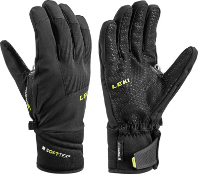 Lyžiarske rukavice pánske LEKI PROGRESSIVE 3S čierne / žlté