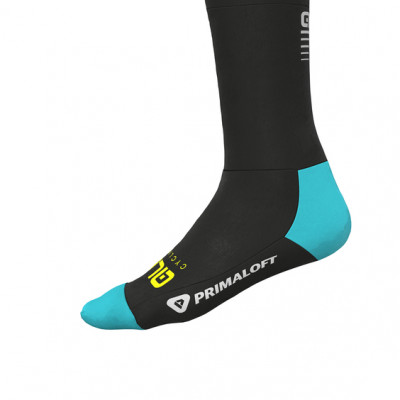 Zimné cyklistické ponožky ALÉ THERMO PRIMALOFT SOCKS čierne/modré