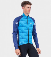 Alé Cycling zimná cyklistická bunda Solid Sharp pánska čierna/modrá