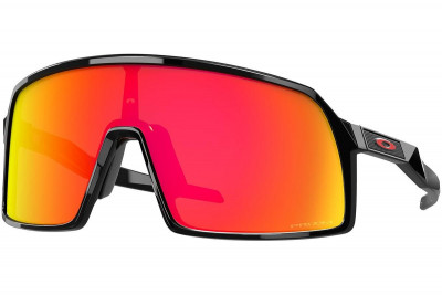 Cyklistické okuliare Oakley Sutro S polished Black Prizm Ruby čierne/oranžové