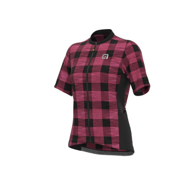 Letný dámsky cyklistický dres Alé Cycling Off Road Gravel Scottish Lady ružový