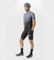 Letné pánske cyklistické nohavice Alé Cycling Graphics PR-R Strada čierne/šedé