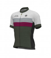 Letný cyklistický pánsky dres Alé Off Road Gravel Chaos sivý