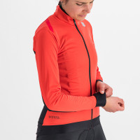 Zimná cyklistická bunda dámska Sportful Fiandre Medium červený grepfruit