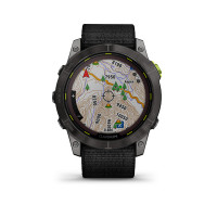 Enduro 2, Sapphire Solar, Carbon Gray DLC Titanium. Black UltraFit Nylon strap_alt607447