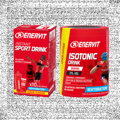 ENERVIT iontové nápoje: Isotonic Drink + Sport Drink