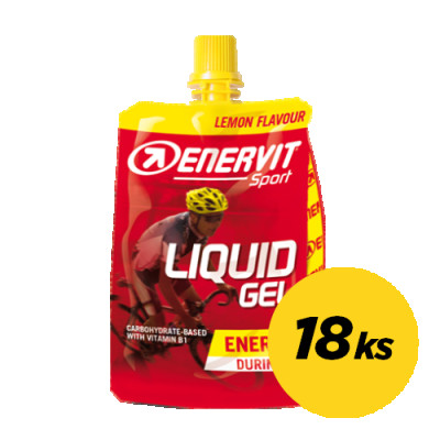 ENERVIT Liquid Gel - krabička 18 ks - citrón