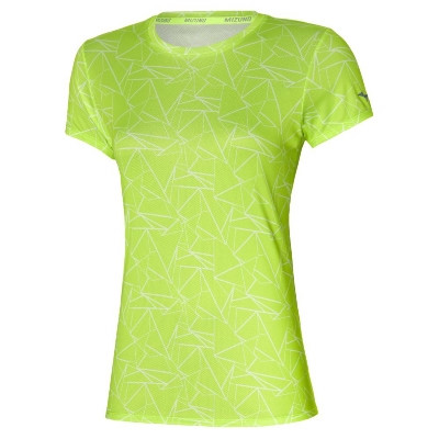 Bežecké tričko dámske MIZUNO Cre Graphic Tee zelené