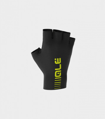Letné cyklistické rukavice Alé Sunselect Crono Glove čierne/žlté