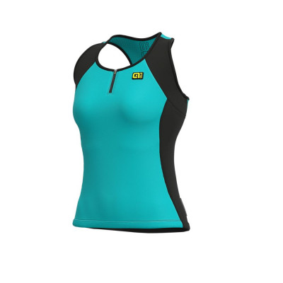 Letný cyklistický dres - tielko ALÉ SOLID COLOR BLOCK LADY tyrkysový Letný cyklistický dres - tielko ALÉ SOLID COLOR BLOCK LADY tyrkysový
