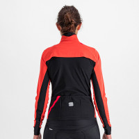 Zimná cyklistická bunda dámska Sportful Fiandre Medium červený grepfruit