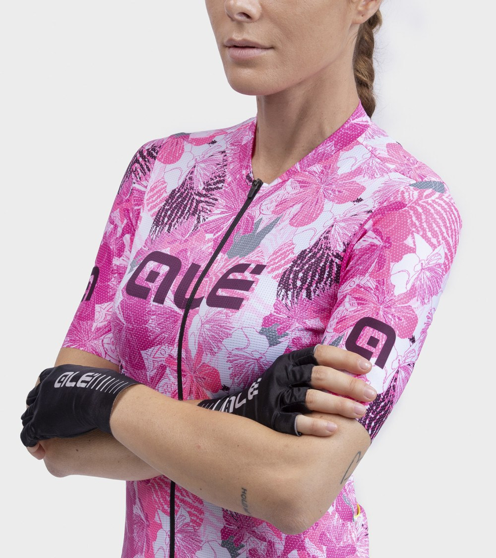 Letný dámsky cyklistický dres Alé Cycling PR-R Amazzonia ružový