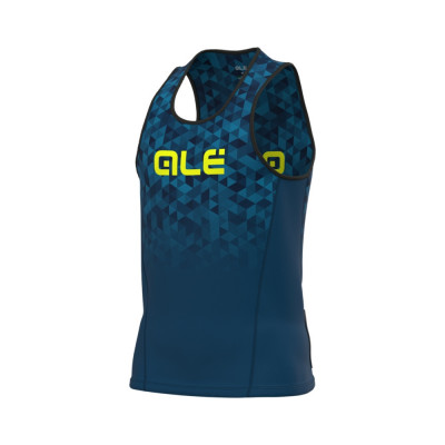 Letný bežecký dres Alé Running Triangle modrý
