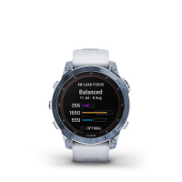 Garmin fenix 7 Sapphire Solar, Mineral Blue DLC Titanium, Whitestone Band_alt523712