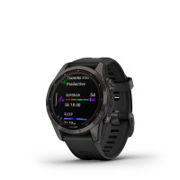Garmin fenix 7S Sapphire Solar, Carbon Gray DLC Titanium, Black Band_alt523751