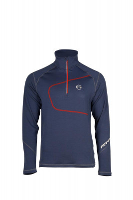 GTS 200432M - pánské funkční triko s dlouhým rukávem, 1/2 zip - Midnight L