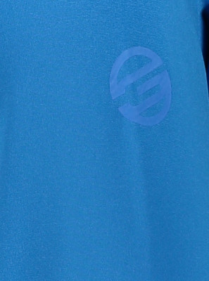GTS 2127 - Pánské sportovní triko s dlouhým rukávem 1/2 zip - blue XXL