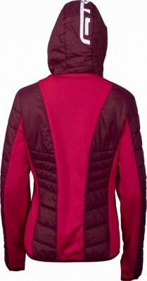 GTS 4046131 L - STELVIO dámská hybridní bunda s kapucí, Berry
