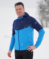 GTS - Pánská  mikina Mix s kapucí - F.Blue