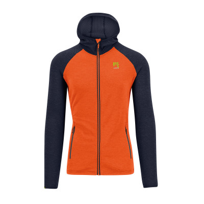 Karpos AMBRIZZOLA FULL-ZIP mikina s kapucňou scarlet ibis/outer space