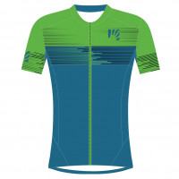 Karpos GREEN FIRE dres Indigo Bunting/Green Fluo