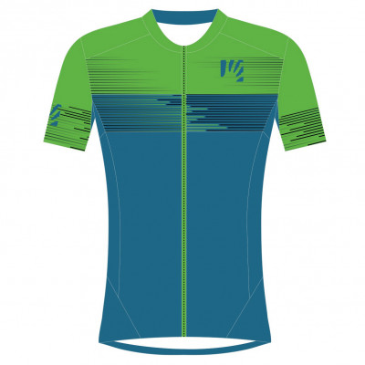 Karpos GREEN FIRE dres Indigo Bunting/Green Fluo