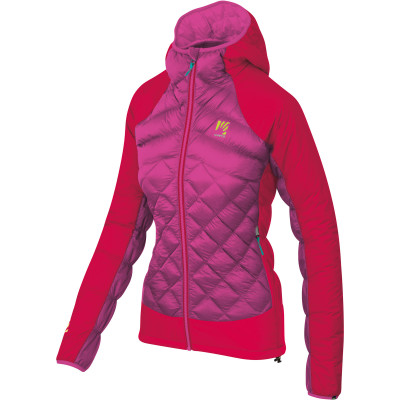 Zimná outdoorová bunda s kapucňou dámska Karpos LASTEI ACTIVE PLUS ružová/fialová
