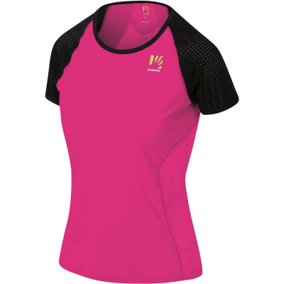 Letné outdoorové tričko dámske Karpos Lavaredo ružové/čierne